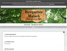 Tablet Screenshot of biergarten-malsch.de